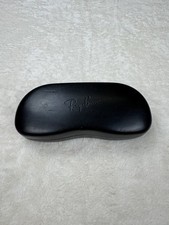 Ray-Ban Hard Shell Glasses Sunglasses Case Black Curved Contoured Good Condition