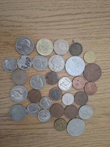 Old coin collection - old,