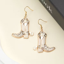 Western Cowboy Boot Earrings