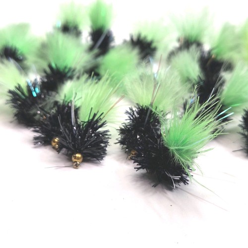 Black green blob fly - green,