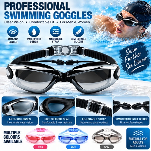 Adult swimming goggles anti - adult,