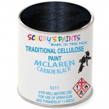 Cellulose Paint For Mclaren Automotive Carbon Black 9211 Spray Touch Up