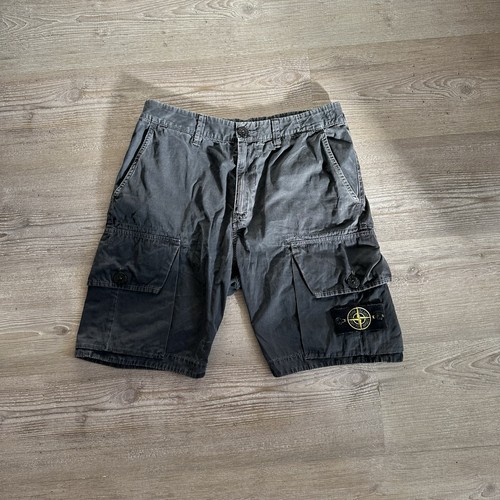 Stone island navy cargo shorts - stone,