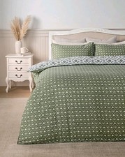 King Size Brushed Cotton Green