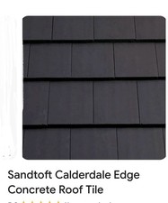 Sandtoft Calderdale Concrete Interlocking Roof Tile Dark Grey. 300+ for £120