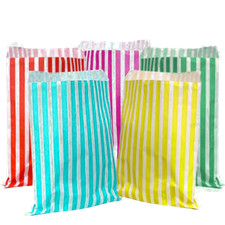 Candy Stripe Paper Bags 5"X7"
