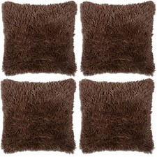 x 4 Cushion Covers Faux Fur