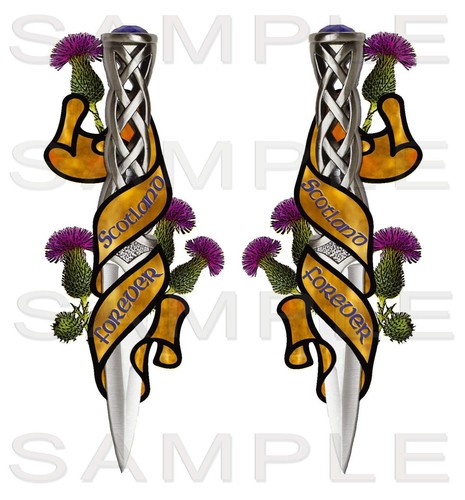 Pair 360mm scotland forever - pair,