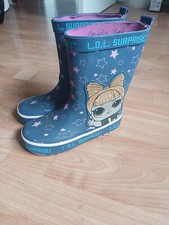 LOL surprise Wellies Boots Size 11 Kids Girls Blue And Pink 