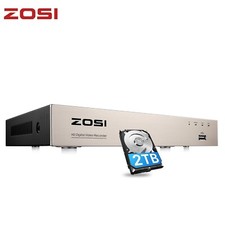 ZOSI 8Channel CCTV DVR 2TB HDD 1080P Video Recorder AI Detection Free app H.265+