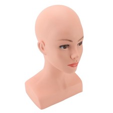 Female Bald Mannequin Head