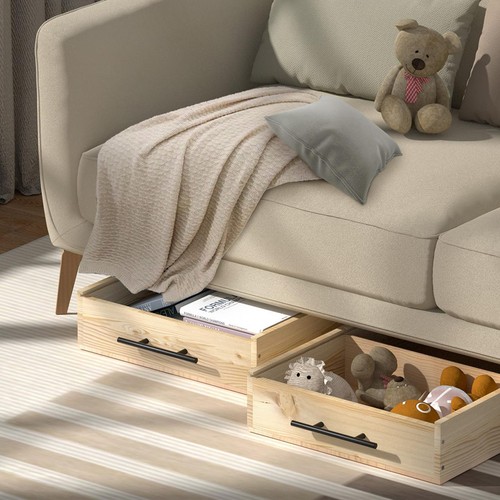 Wooden under bed storage - wooden,