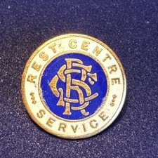 WW2 Air Raid Precautions Enamel Pin Badge ARP Rest Centre Service