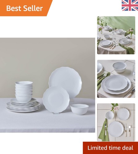 Karaca scalloped piece - scalloped, 18-piece