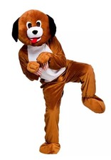 Adult Unisex Playful Puppy Dog Mascot Fancy Dress Costume Animal Christmas
