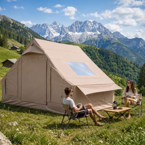 Inflatable pop camping tent - inflatable, pop-up