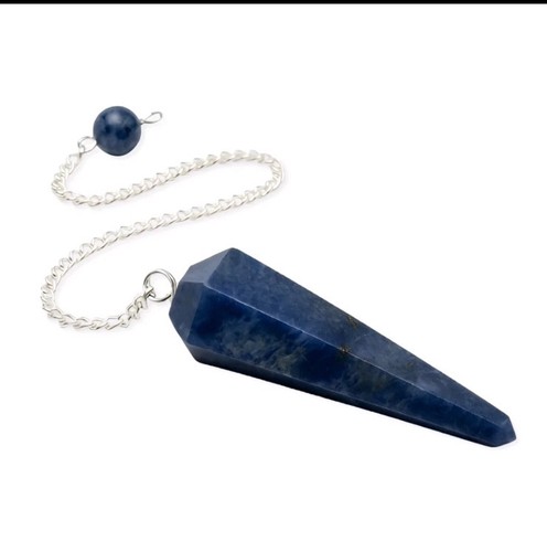 Sodalite crystal pendulum - sodalite,