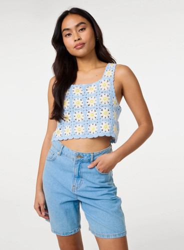 Pink vanilla womens blue daisy - pink,