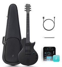 Enya Nova Go Sonic Electric Guitar in Black with Padded Gigbag new
