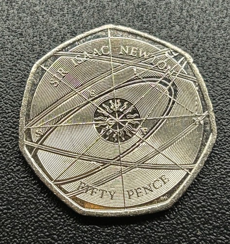 2017 sir isaac newton 50p - 2017,