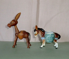 Two donkey figurine - two, /