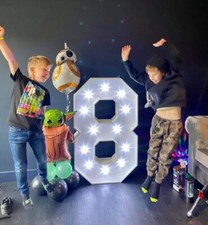 Giant Light Up Numbers LED Lights Party Wedding Sign Frame 120cm Party Décor