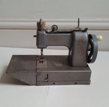Vintage Grey Toy Vulcan Metal Sewing Machine Retro Toy Sewing Room Decor