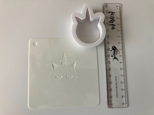 Unicorn cookie cutter and