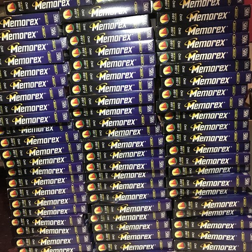 Job lot vhs - lot, memorex