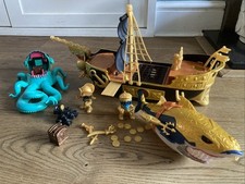 Treasure X Bundle - Pirate Ship, Octopus With Gold Coins & Shark Gold Dipped Coi