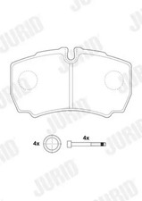 Brake pads 2912309560 JURID