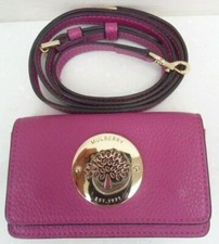Mulberry Mini Messenger Crossbody Plaque Bag in Pink Leather (Similar £695)