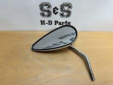 Genuine Harley-Davidson Script Teardrop Mirror, Chrome LEFT Side 91969-98