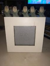 Yellow Tulip Photo Frame Upright 7x7 Cm Insert Cute Gift Decor Photo Preloved
