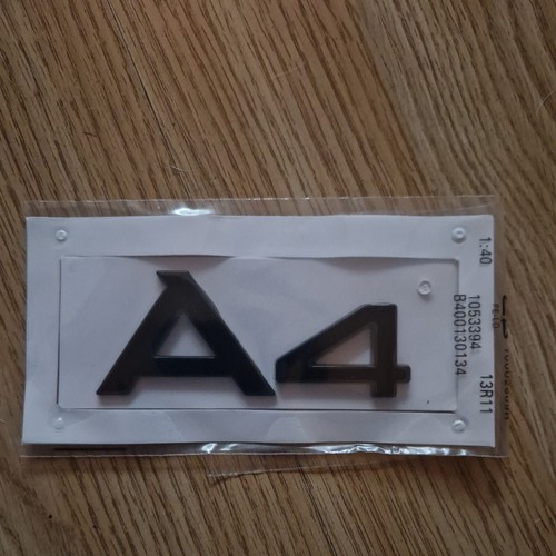 Audi boot badge black - a4, in
