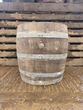 3/4 LARGE 70CM TALL OAK BARREL