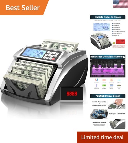 Money counter machine with - counter,