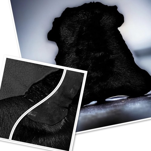 Black toscana sheepskin - toscana,
