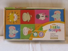 WILCO LITTLE STEPS SAFARI PLAYTIME WOODEN DOMINOES AGE 2+ YEARS.
