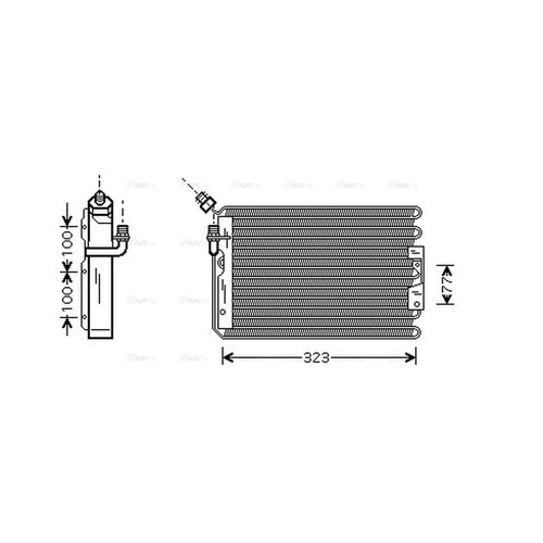 Air con condenser for - for, porsche