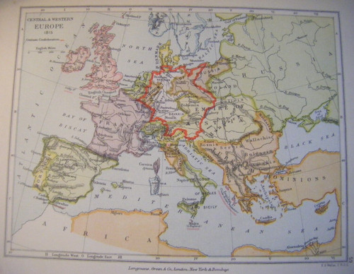 Original 1899 antique - original, map