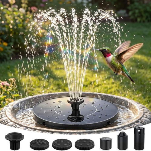 Solar bird bath fountain water - solar,