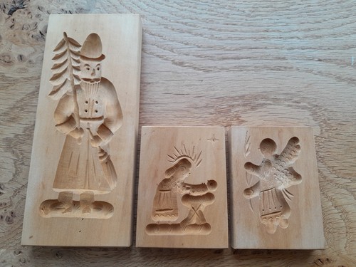 Three vintage wood german - wood, or