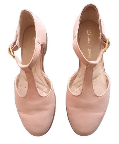 Ladies clark coral suede - coral, t