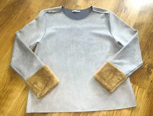 Zara women grey - grey, crew
