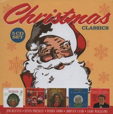 CHRISTMAS CLASSICS JIM REEVES JOHNNY CASH PERRY COMO - 5 CDS - NEW & SEALED!!