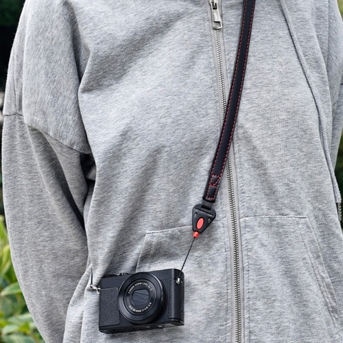 Camera strap with second - camera,