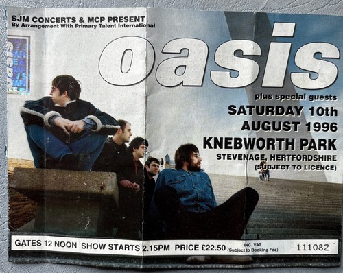 Original oasis ticket - original,