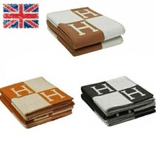 New NewWool Cashmere Throw Plaid Blankets pillow Sofa Bedding Shawl Xmas Gift