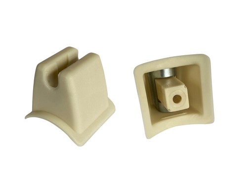 Cream sun visor clip holder - cream,